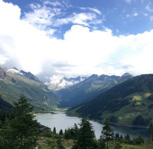 Blick über den Stausee am Gerlospass